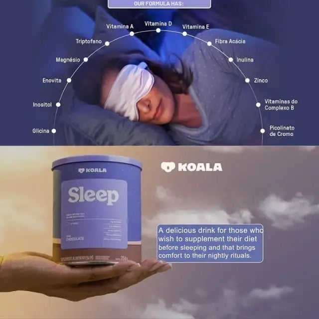 Koala Nighttime Relaxation & Recovery Powder, 16.08 oz (456g) - Featuring Magnesium, Inositol & Zinc for restorative sleep – Buy now at MKPBR.COM – Worldwide Shipping