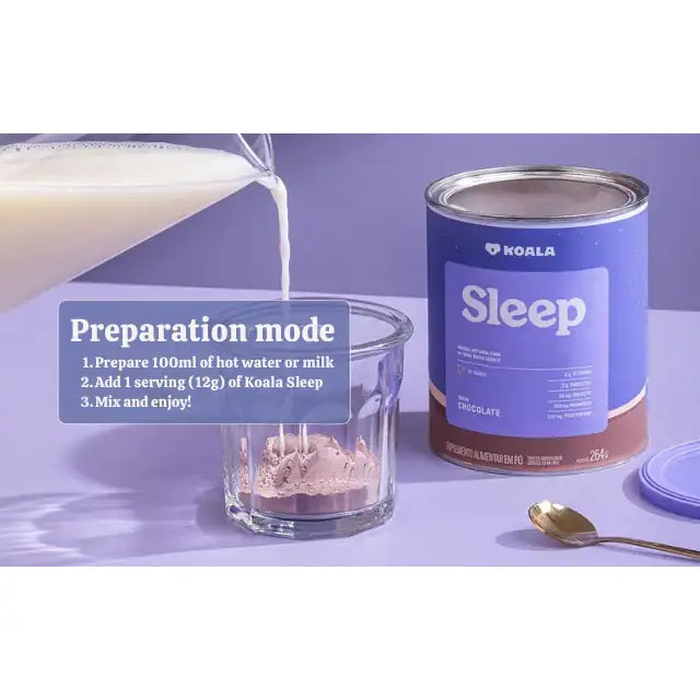 Koala Nighttime Relaxation & Recovery Powder, 16.08 oz (456g) - Delightful strawberry wellness drink before bed – Buy now at MKPBR.COM – Worldwide Shipping