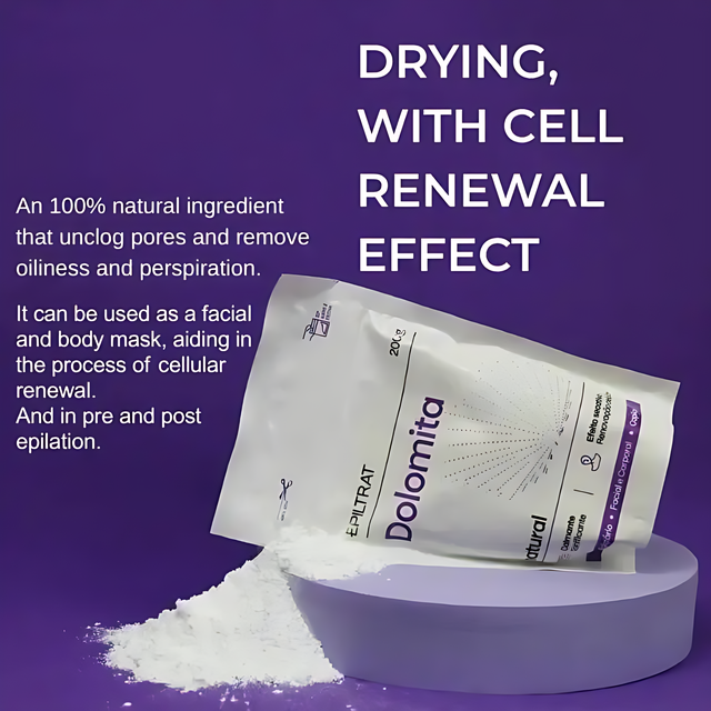 Labotrat Epiltrat Dolomite Powder 200g for Flawless Skin & Detox – Buy now at MKPBR.COM – Worldwide Shipping