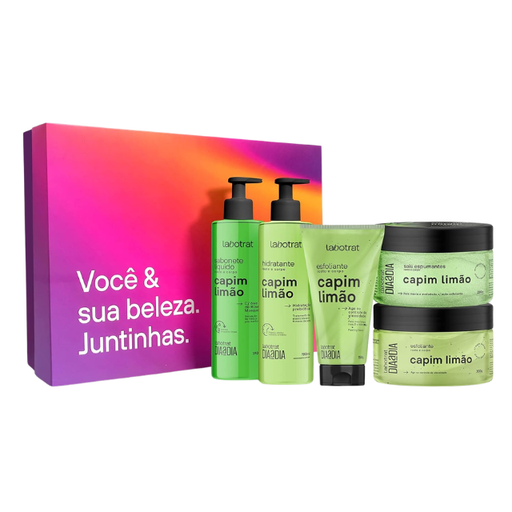 Labotrat Lemongrass Bath Experience 5-Piece Kit featuring complete purifying spa set – Buy now at MKPBR.COM – Worldwide Shipping
