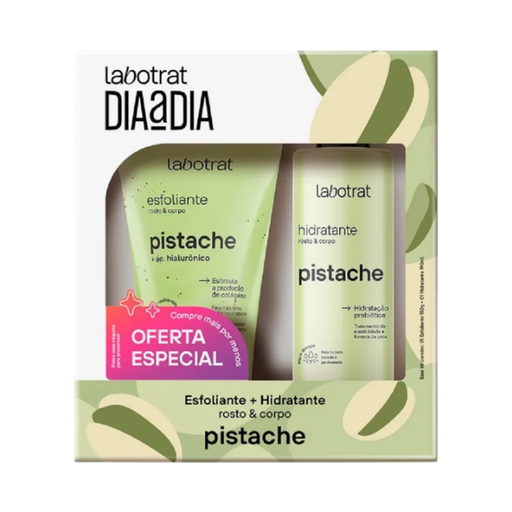 Labotrat Pistachio Gourmet Body Duo with renewing scrub and nutritive moisturizer – Buy now at MKPBR.COM – Worldwide Shipping
