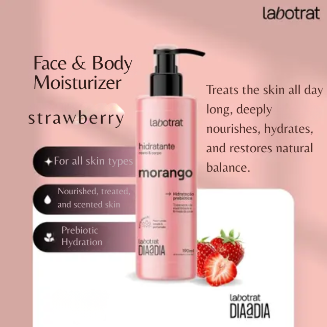 Labotrat Strawberry Natural Extract Bath Set for antioxidant skin protection – Buy now at MKPBR.COM – Worldwide Shipping
