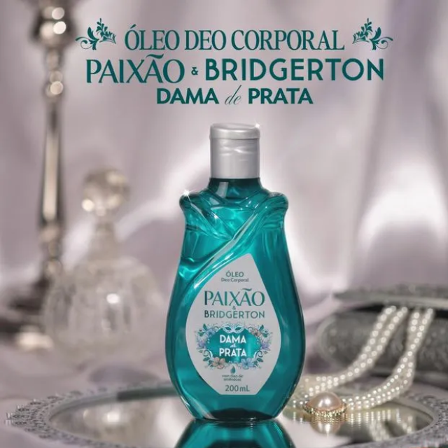 Lady in Silver hydrating body oil by Paixão & Bridgerton – Buy now at MKPBR.COM – Worldwide Shipping