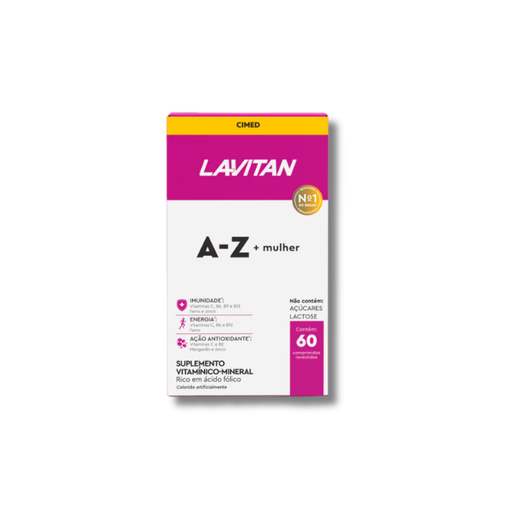 Lavitan A-Z Women’s Wellness Foundation – Vitality & Immunity Multivitamin, 2.12 oz (60 g) 60 Tablets – Buy now at MKPBR.COM – Worldwide Shipping