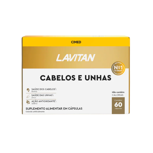 Lavitan Hair, Skin & Nails Strength – Ultimate Biotin & Zinc Growth Supplement, 1.06 oz (30 g) 60 Capsules – Buy now at MKPBR.COM – Worldwide Shipping