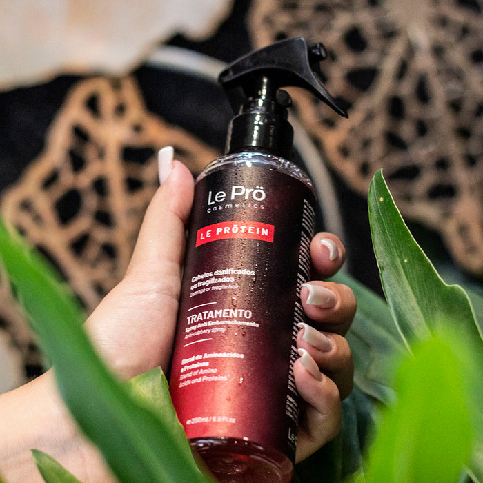 Le Prö Le Protein anti-gummy spray label close-up – Buy now at MKPBR.COM – Worldwide Shipping