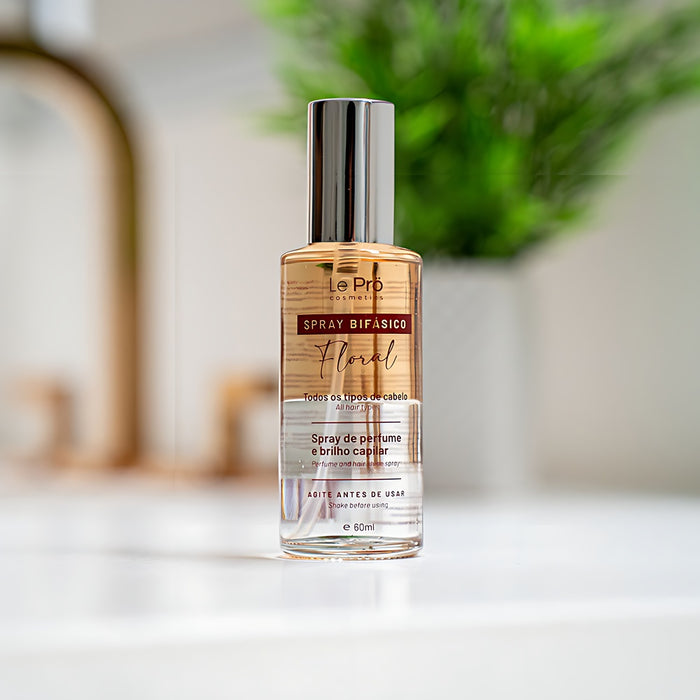 Le Prö Bifásico Floral hair perfume spray label close-up – Buy now at MKPBR.COM – Worldwide Shipping