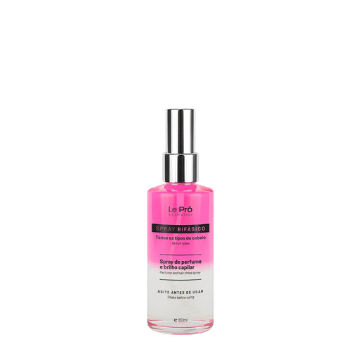 Le Prö Bifásico Pink shine and perfume hair spray 60ml bottle – Buy now at MKPBR.COM – Worldwide Shipping