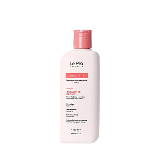 Le Prö Curly Pro curl activator cream 300ml jar front – Buy now at MKPBR.COM – Worldwide Shipping