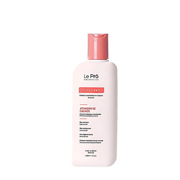 Le Prö Curly Pro curl activator cream 300ml jar front – Buy now at MKPBR.COM – Worldwide Shipping
