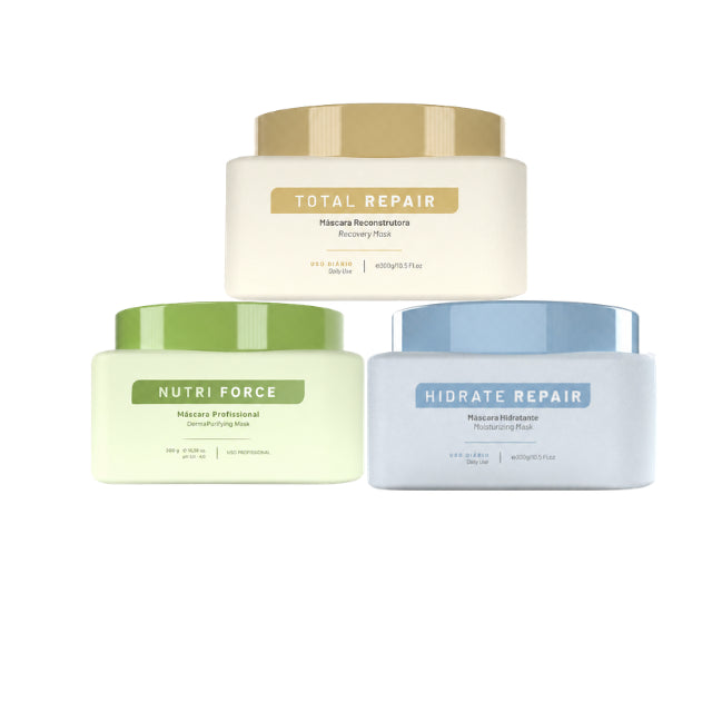 Le Prö Hair Care Schedule 300g Brazilian 3-Piece Kit Home Care – Buy now at MKPBR.COM – Worldwide Shipping
