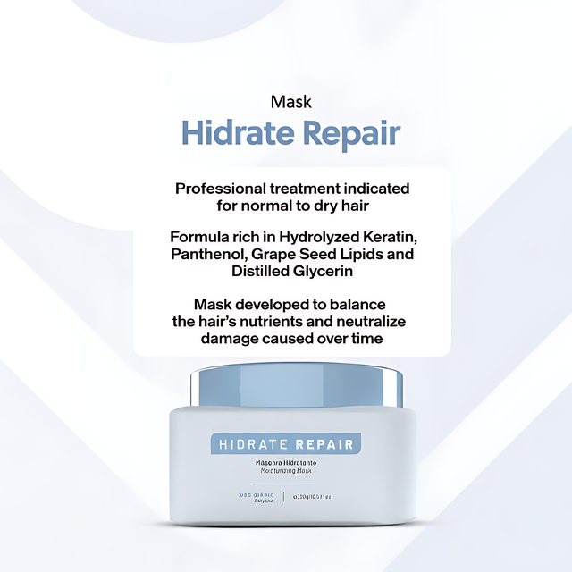 Le Prö Hidrate Repair Deep Hydration Mask 10.58 oz Brazilian Intensive Treatment – Buy now at MKPBR.COM – Worldwide Shipping
