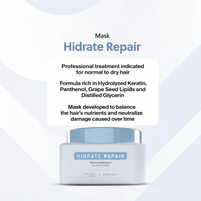 Le Prö Hidrate Repair Deep Hydration Mask 10.58 oz Brazilian Intensive Treatment – Buy now at MKPBR.COM – Worldwide Shipping