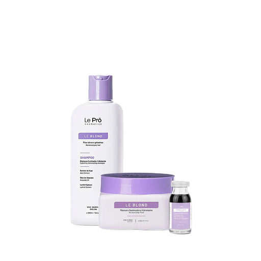 Le Prö Le Blond Toning Kit 3-piece blonde hair set – Buy now at MKPBR.COM – Worldwide Shipping