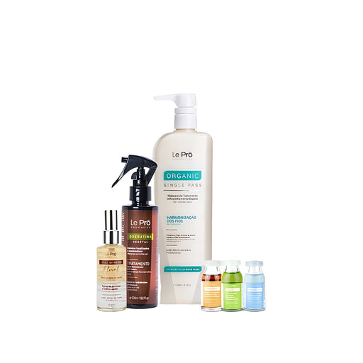 Le Prö Essential Smoothing Kit Brazilian hair care kit – full kit packaging – Buy now at MKPBR.COM – Worldwide Shipping