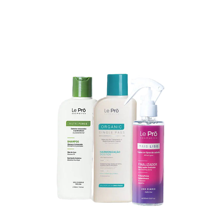 Le Prö Mini Hair Harmonizing Nutri Kit 3-piece 300ml travel set – Buy now at MKPBR.COM – Worldwide Shipping