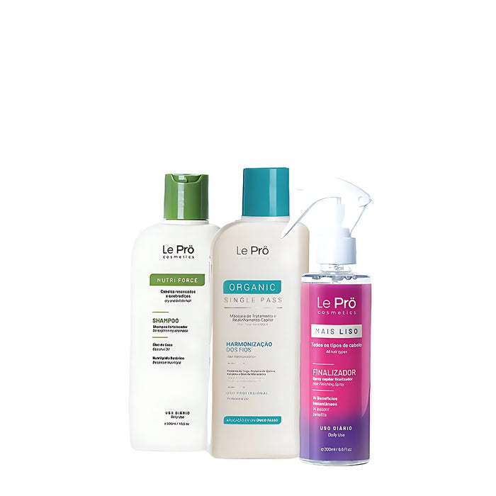 Le Prö Mini Hair Harmonizing Nutri Kit 3-piece 300ml travel set – Buy now at MKPBR.COM – Worldwide Shipping