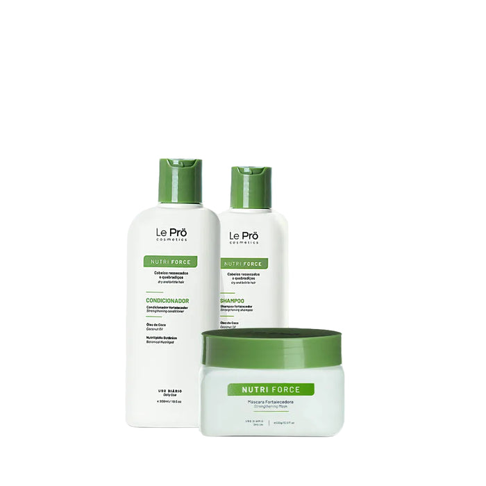 Le Prö Nutri Force nutrition kit with shampoo, conditioner and mask – Buy now at MKPBR.COM – Worldwide Shipping