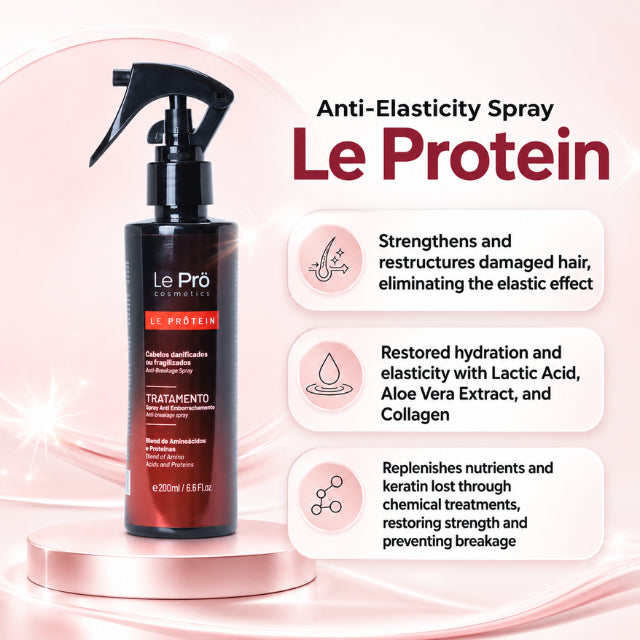Le Prö Le Protein Anti-Gummy Strengthening Spray 6.76 fl oz (200 ml) Brazilian Hair Repair – Buy now at MKPBR.COM – Worldwide Shipping