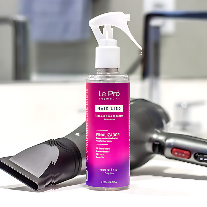 Le Prö Mais Liso Smoother heat protectant label close-up – Buy now at MKPBR.COM – Worldwide Shipping