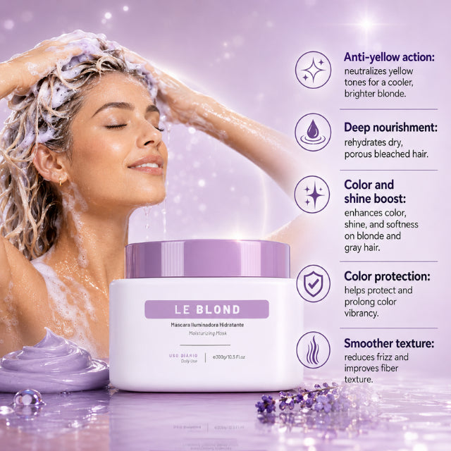 Le Prö Le Blond Anti-Yellow Toning Hair Mask – 10,58 oz (300 g)
