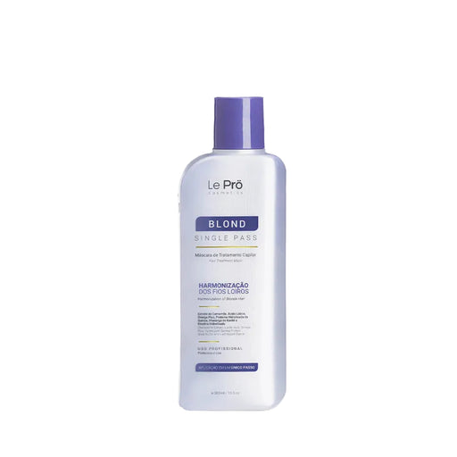 Le Pro Blond Single Pass Brazilian smoothing hair mask for blonde hair 300 ml jar – Buy now at MKPBR.COM – Worldwide Shipping