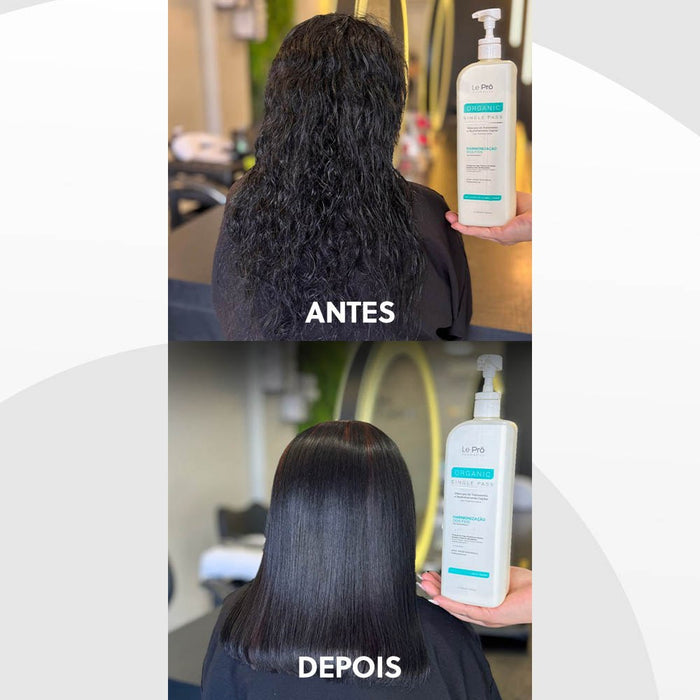 Le Pro Organic Single Pass 1 L Brazilian hair smoothing how to use guide – Buy now at MKPBR.COM – Worldwide Shipping