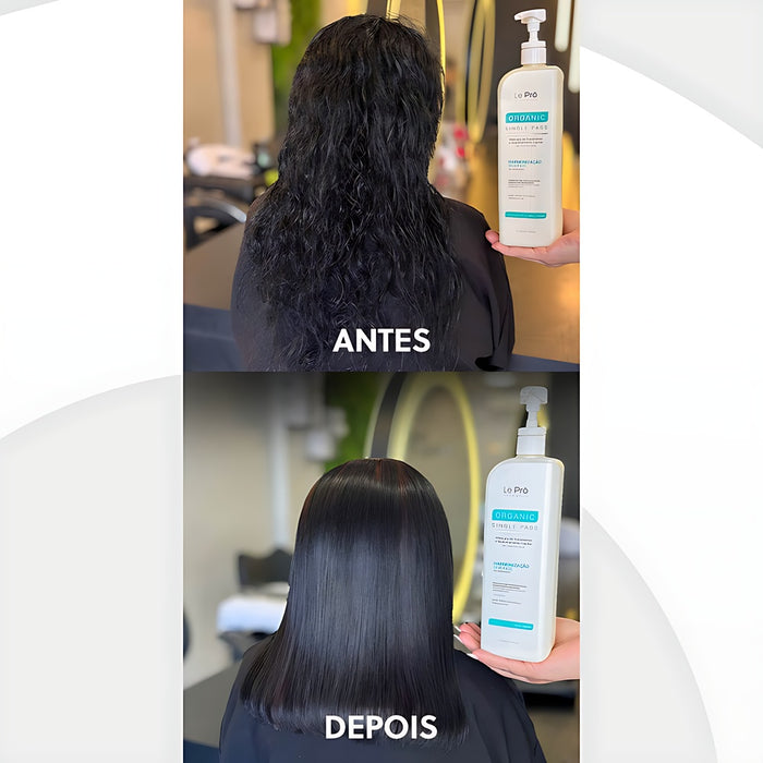 Le Pro Organic Single Pass 1 L Brazilian hair smoothing how to use guide – Buy now at MKPBR.COM – Worldwide Shipping