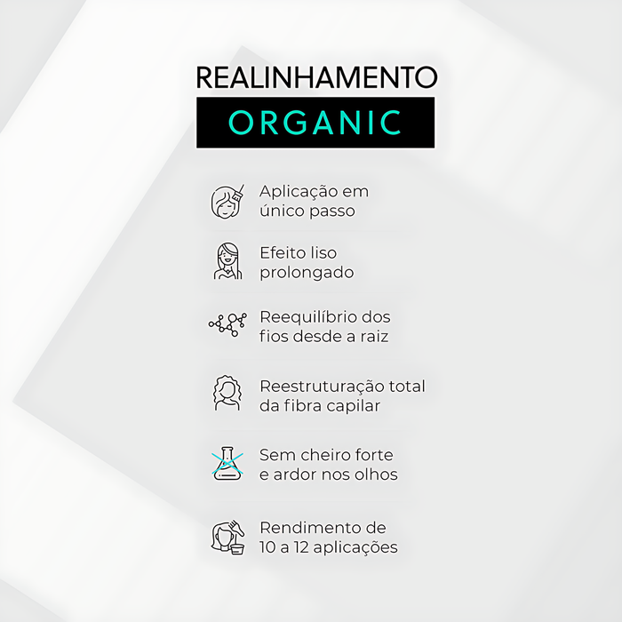 Le Pro Organic Single Pass 1 L professional smoothing treatment infographic – Buy now at MKPBR.COM – Worldwide Shipping