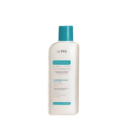 Le Pro Organic Single Pass Brazilian smoothing hair mask 300 ml front jar – Buy now at MKPBR.COM – Worldwide Shipping