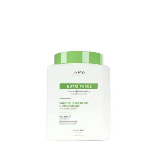 Le Prö Nutri Force Deep Nutrition Hair Mask 1 kg salon jar front – Buy now at MKPBR.COM – Worldwide Shipping