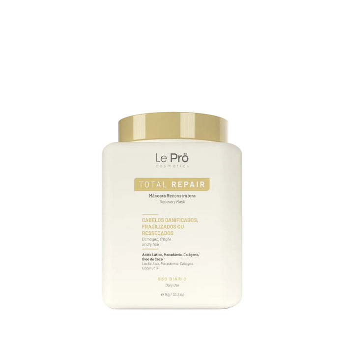Le Prö Total Repair Mask 1 kg salon-size front tub – Buy now at MKPBR.COM – Worldwide Shipping