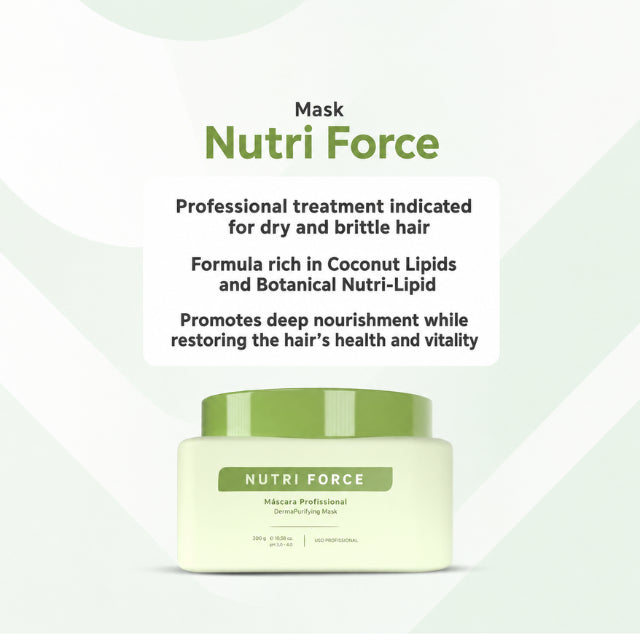 Le Prö Nutri Force Deep Nutrition Hair Mask 10.58 oz Brazilian Intensive Treatment – Buy now at MKPBR.COM – Worldwide Shipping