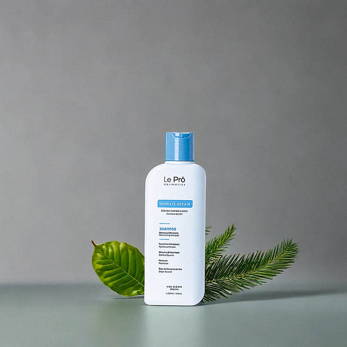 Le Prö Hidrate Repair Shampoo 300 ml label detail – Buy now at MKPBR.COM – Worldwide Shipping