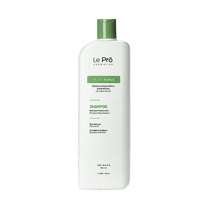 Le Prö Nutri Force Deep Nutrition Shampoo 1 L salon bottle front – Buy now at MKPBR.COM – Worldwide Shipping