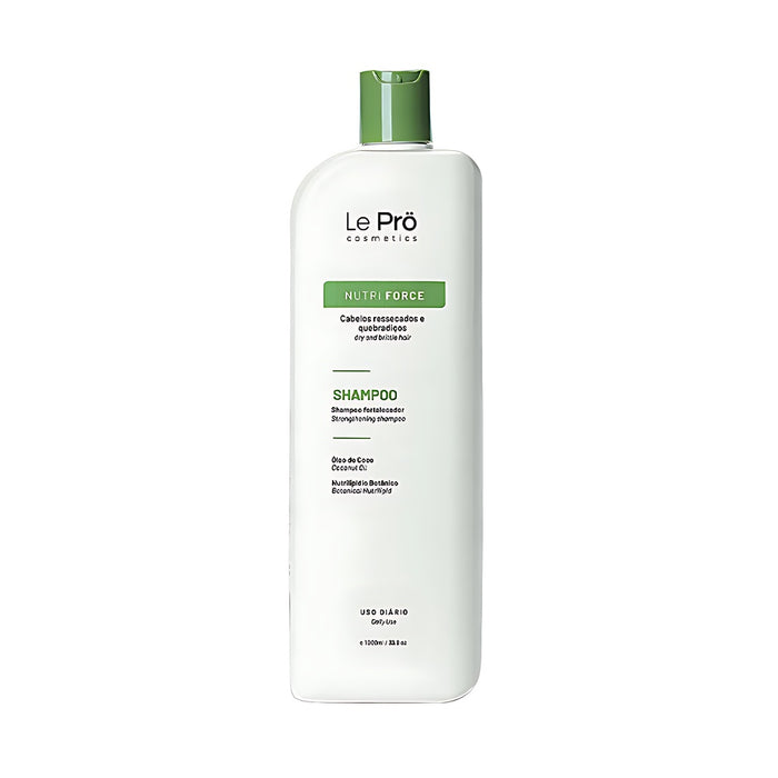 Le Prö Nutri Force Deep Nutrition Shampoo 1 L salon bottle front – Buy now at MKPBR.COM – Worldwide Shipping