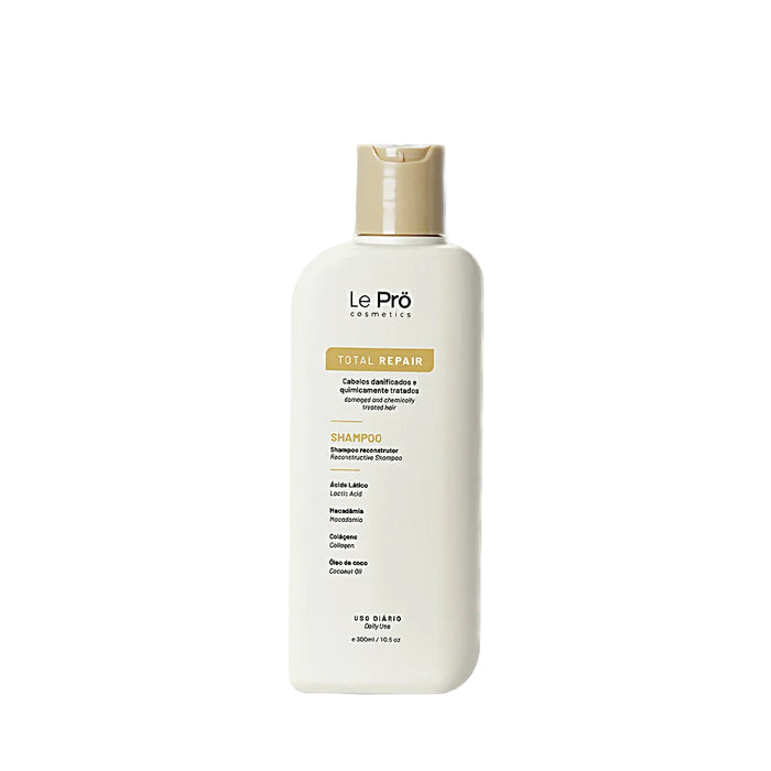 Le Prö Total Repair Shampoo 300 ml front bottle – Buy now at MKPBR.COM – Worldwide Shipping