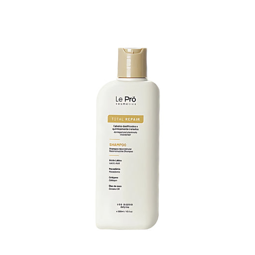 Le Prö Total Repair Shampoo 300 ml front bottle – Buy now at MKPBR.COM – Worldwide Shipping