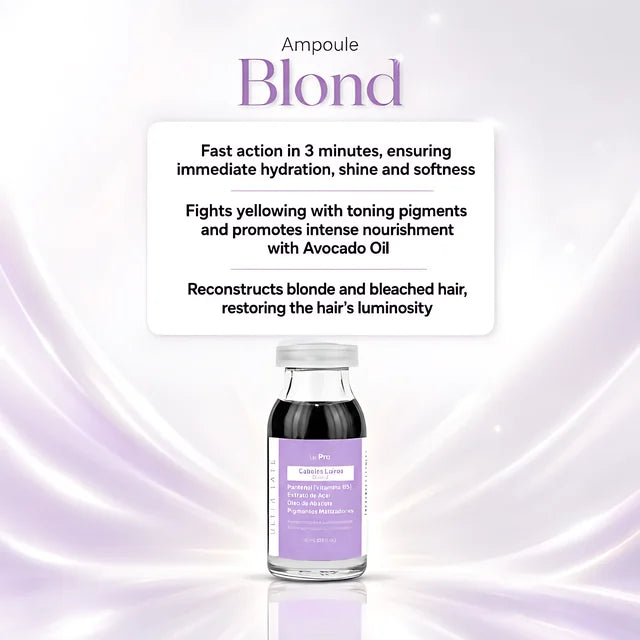 Le Prö Ultradose Blond Hair Ampoule Authentic Brazilian Professional Blonde Formula – Buy now at MKPBR.COM – Worldwide Shipping