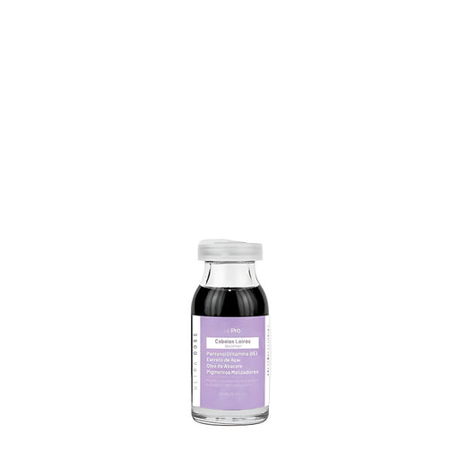 Le Prö Ultradose Blond Brazilian single-dose toning hair ampoule 15 ml front view – Buy now at MKPBR.COM – Worldwide Shipping
