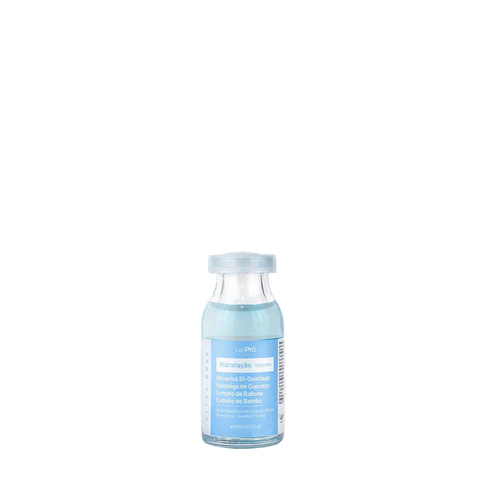 Le Prö Ultradose Hydration Brazilian single-dose hair ampoule 15 ml front view – Buy now at MKPBR.COM – Worldwide Shipping