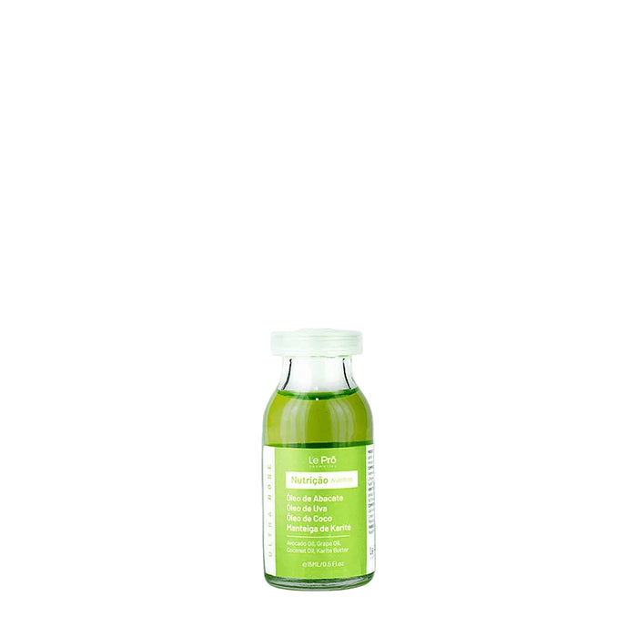 Le Prö Ultradose Nutrition Brazilian single-dose hair ampoule 15 ml front view – Buy now at MKPBR.COM – Worldwide Shipping