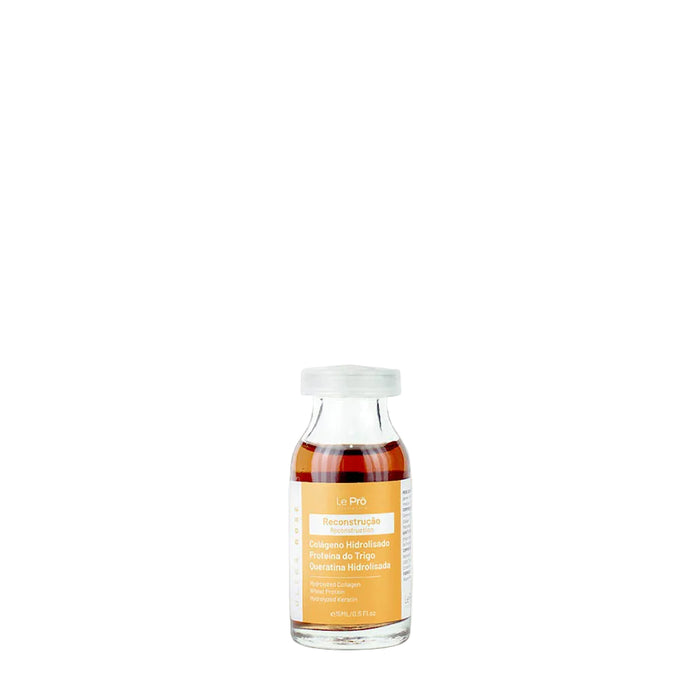 Le Prö Ultradose Reconstruction Brazilian single-dose hair ampoule 15 ml front view – Buy now at MKPBR.COM – Worldwide Shipping