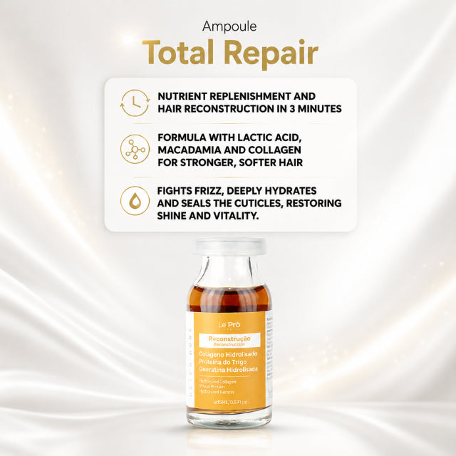  Le Prö Ultradose Reconstruction Brazilian Single-Dose Hair Ampoule 0.5 oz (15 ml) – Buy now at MKPBR.COM – Worldwide Shipping