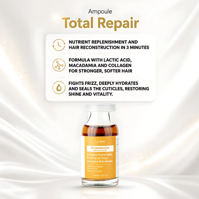  Le Prö Ultradose Reconstruction Brazilian Single-Dose Hair Ampoule 0.5 oz (15 ml) – Buy now at MKPBR.COM – Worldwide Shipping