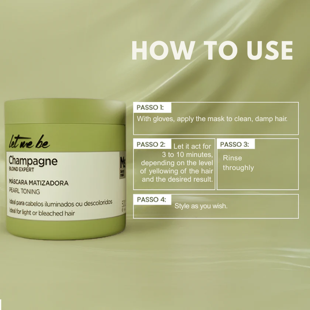 Let Me Be Champagne Blond Expert professional salon toning application for home use – Buy now at MKPBR.COM – Worldwide Shipping