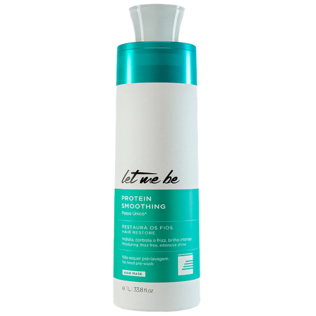 Let Me Be Protein Smoothing Single Step Hair Treatment 33.8 oz (1000 g) professional size for absolute straightening – Buy now at MKPBR.COM – Worldwide Shipping