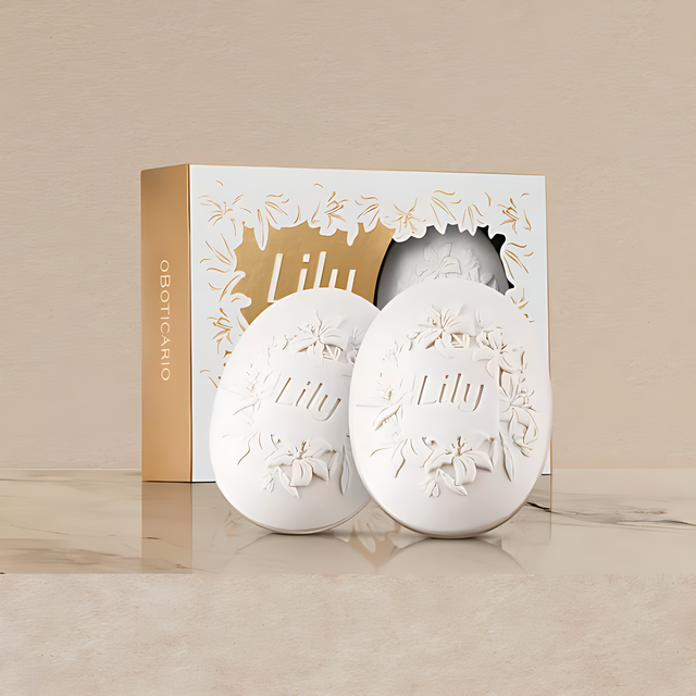 O Boticário Lily Soap Gift Set – Buy now at MKPBR.COM – Worldwide Shipping
