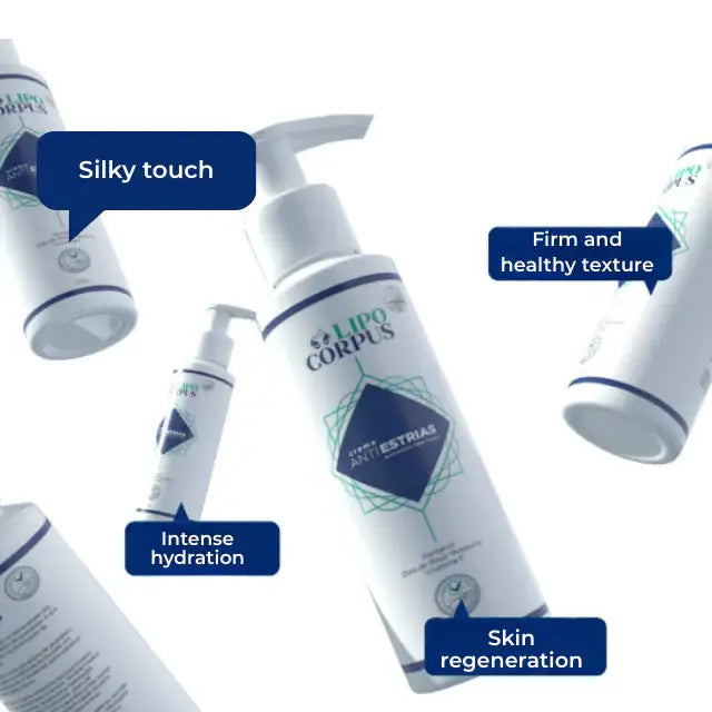 Lipo Corpus Anti-Stretch Mark Cream 8.82 oz (250g) – For smooth body texture and elasticity – Buy now at MKPBR.COM – Worldwide Shipping