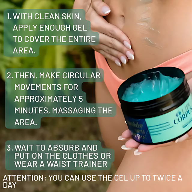 Lipo Corpus Reducing Gel for Body Contouring & Cellulite 8.82 oz (250g) – Essential for daily body care – Buy now at MKPBR.COM – Worldwide Shipping
